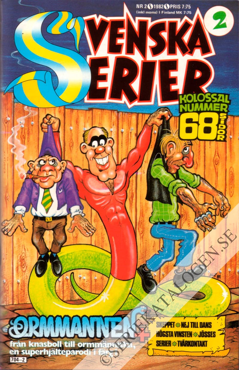 Framsida på Svenska serier #2 (1982)
