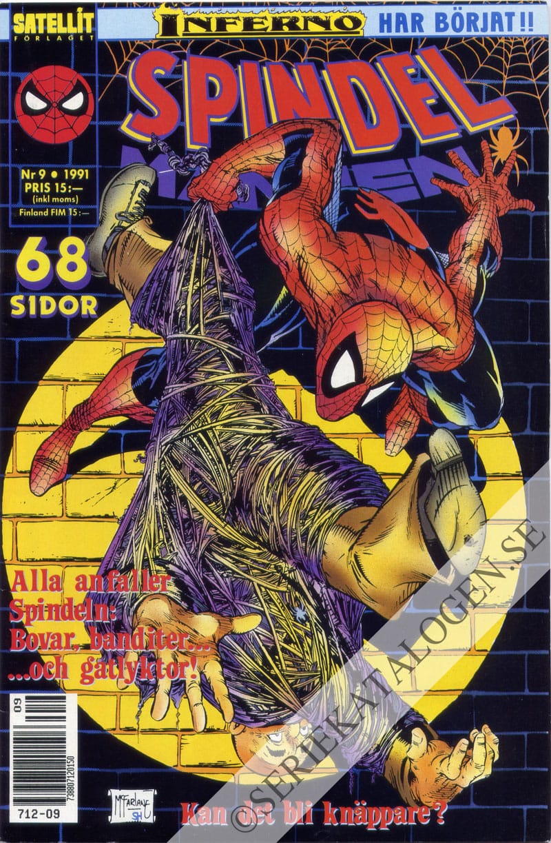 Framsida på Spindelmannen #9 (1991)