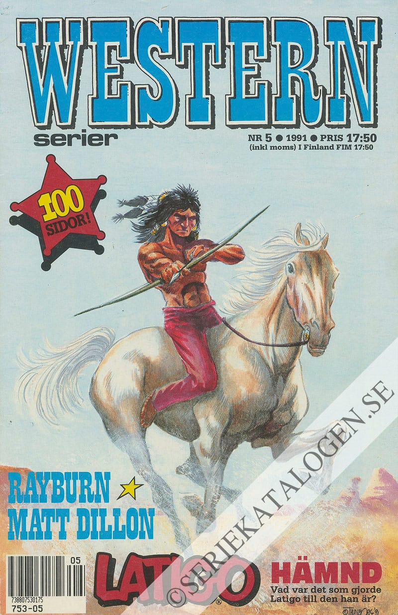 Framsida på Westernserier #5 (1991)