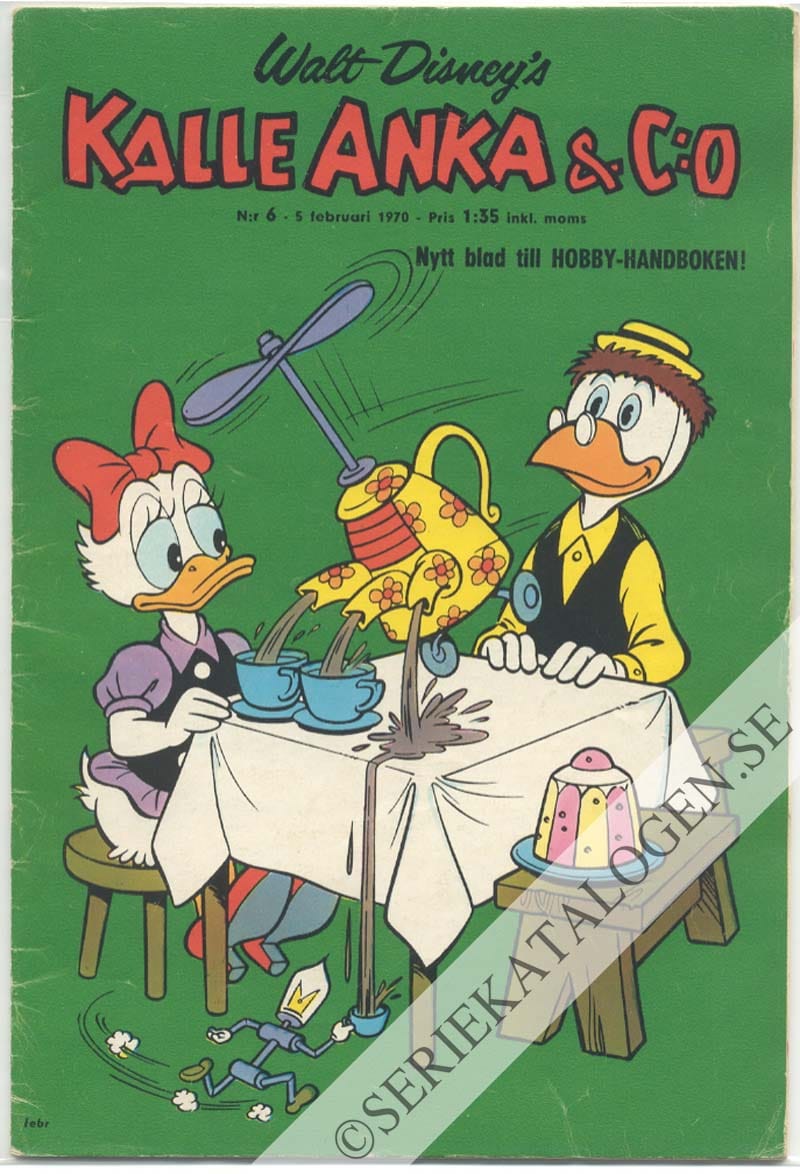 Framsida på Kalle Anka & C:o #6 (1970)
