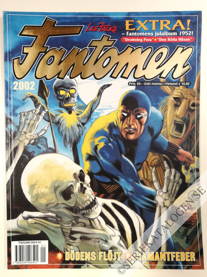 Framsida på Fantomen Dödens flöjt - Diamantfeber (2002)