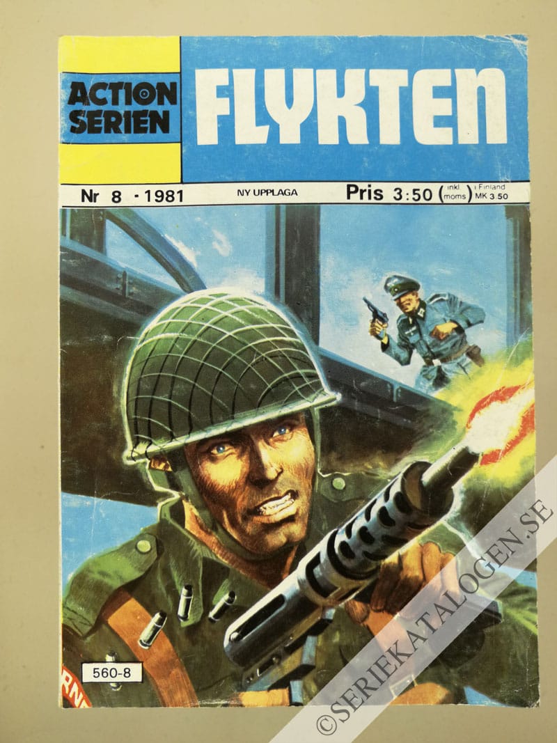 Framsida på Actionserien Flykten (1981)