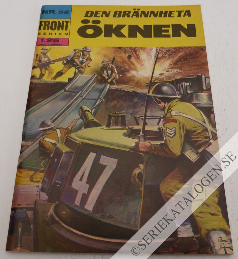 Framsida på Frontserien Den brännheta öknen (1969)