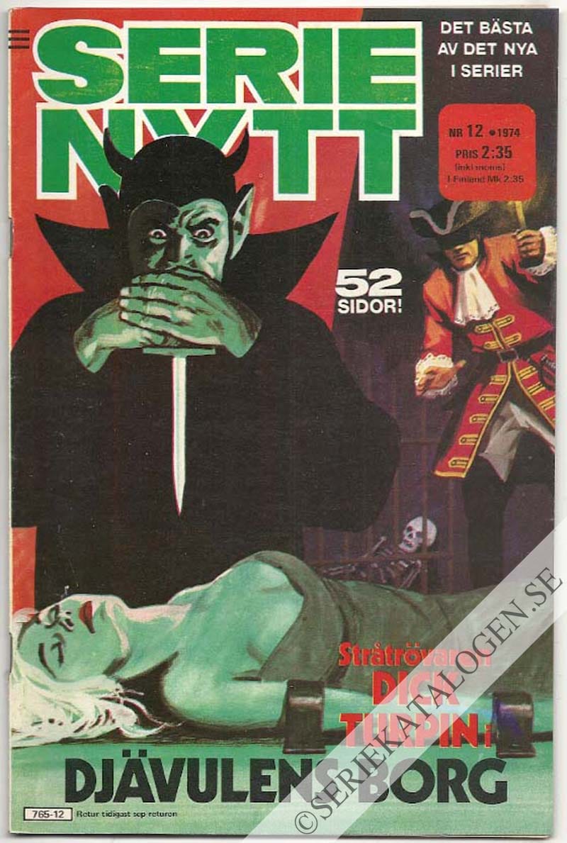 Framsida på Serie-Nytt #12 (1974)