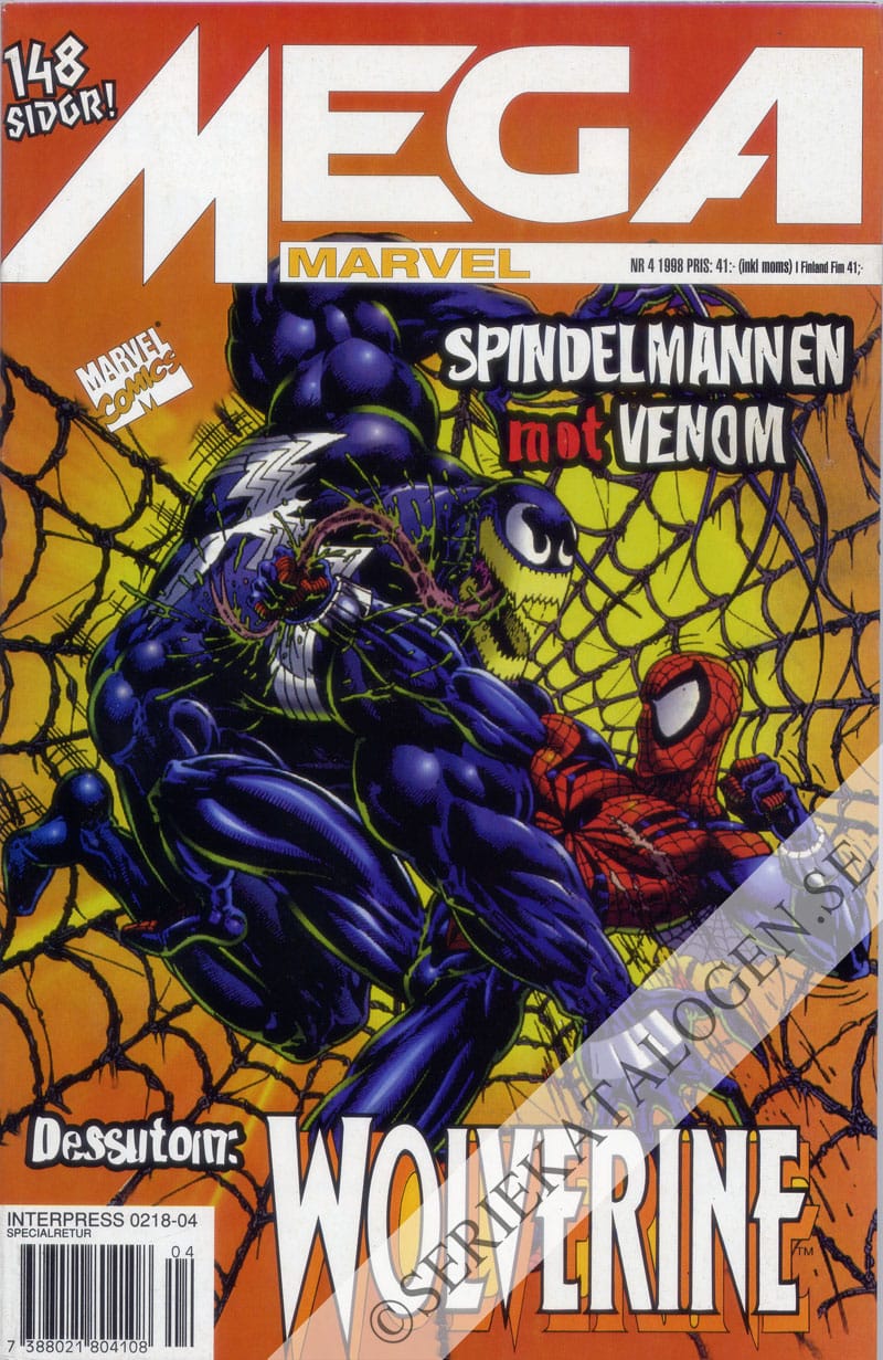 Framsida på Mega Marvel Venom (1998)