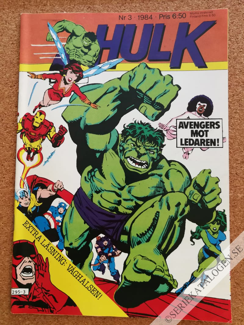 Framsida på Hulk #3 (1984)