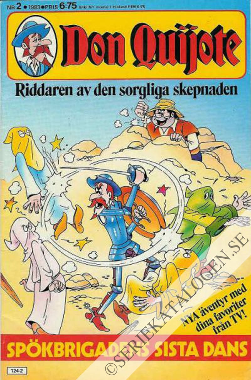Framsida på Don Quijote Spökbrigadens sista dans (1983)