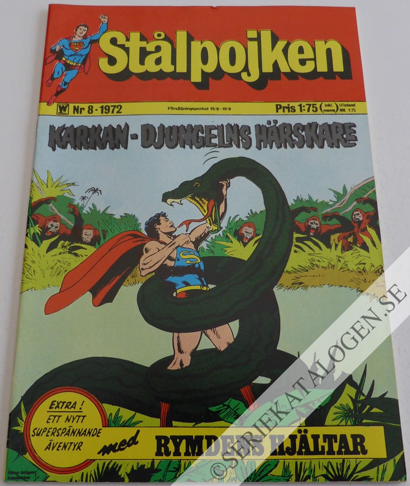Framsida på Stålpojken #8 (1972)