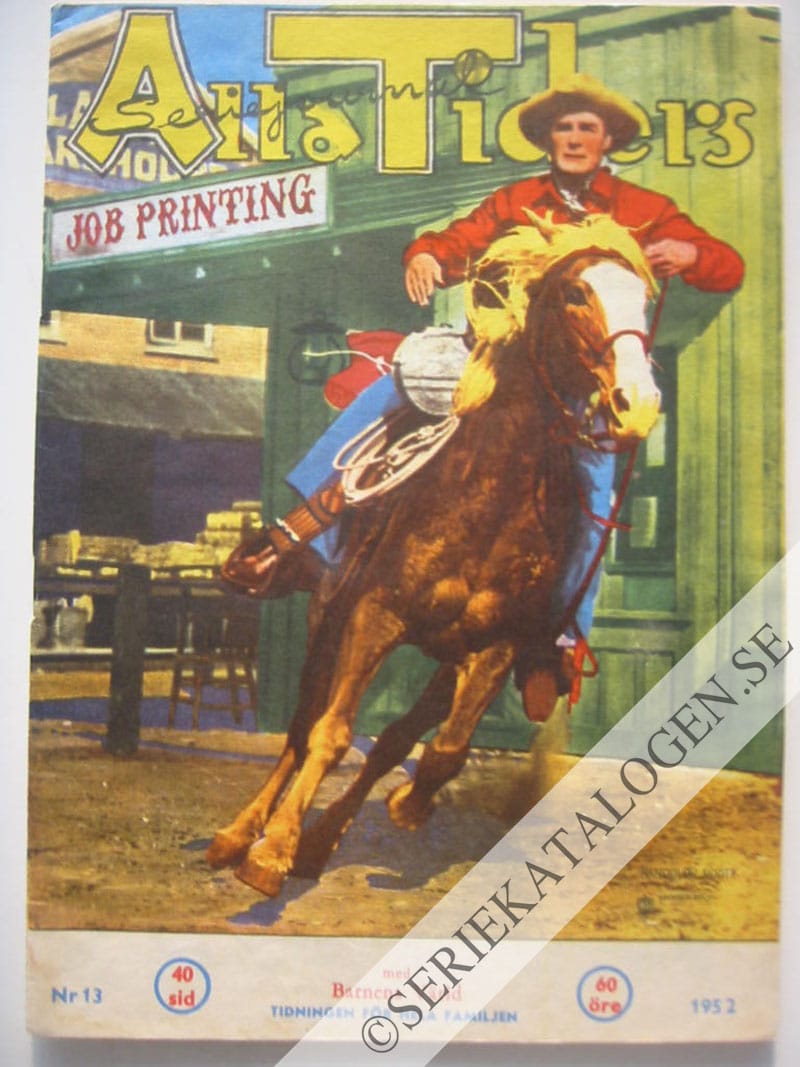 Framsida på Alla tiders seriejournal #13 (1952)