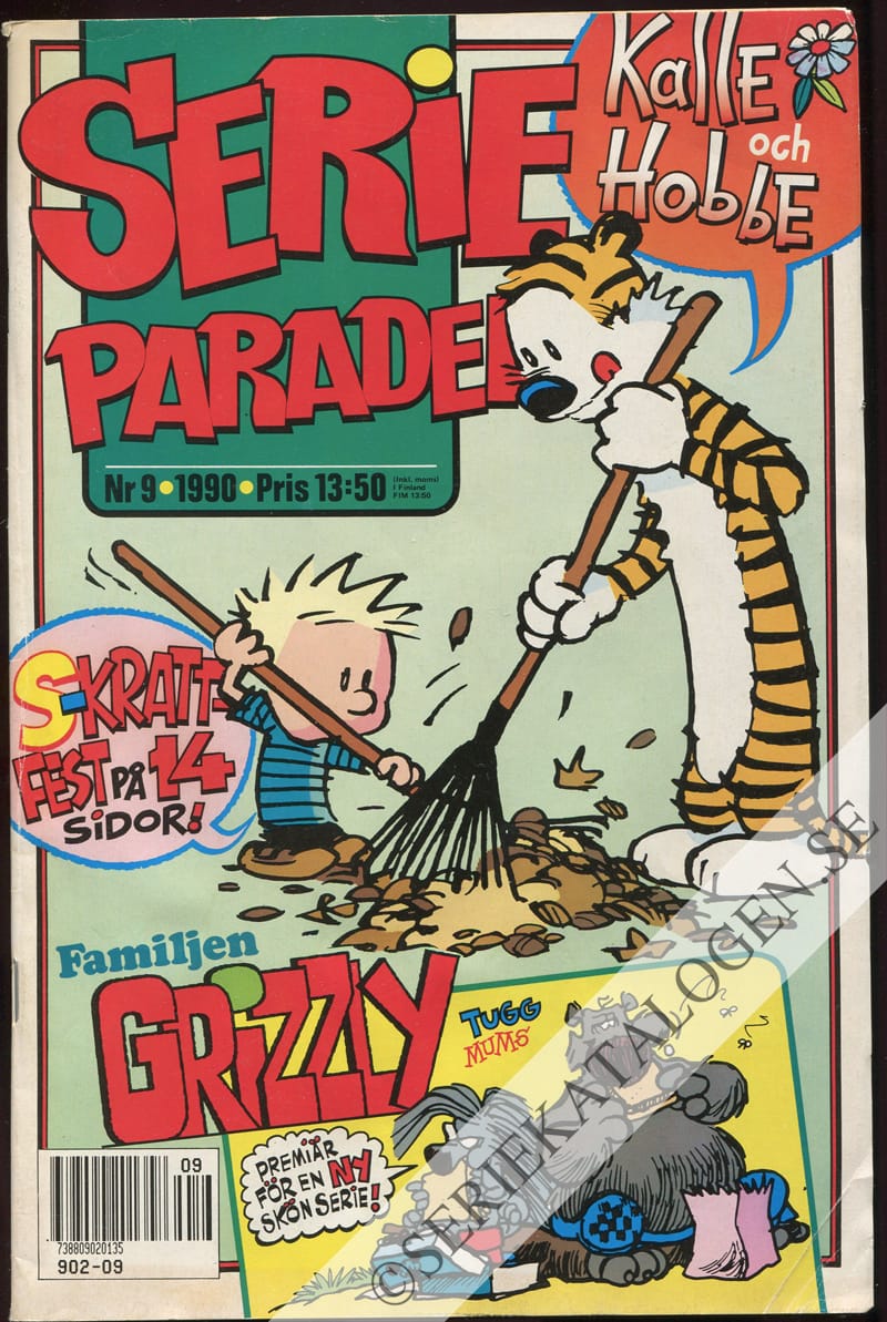 Framsida på Serie-paraden #9 (1990)