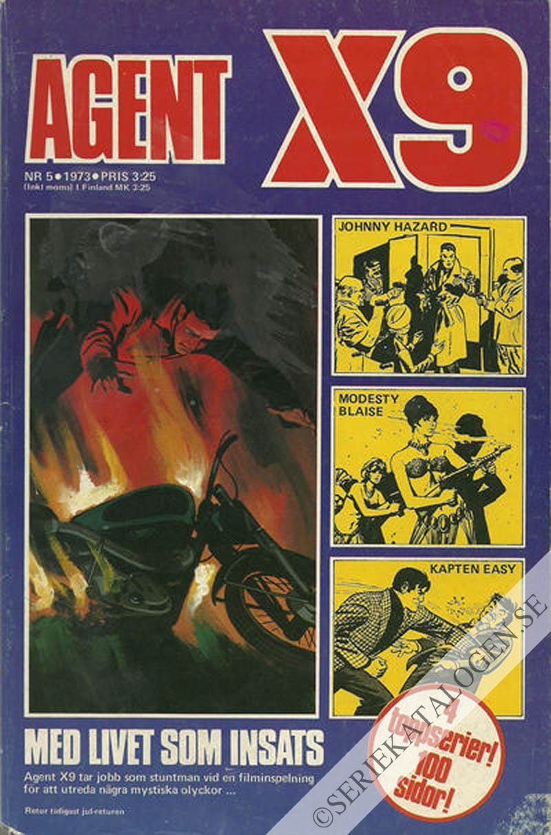 Framsida på Agent X9 #5 (1973)