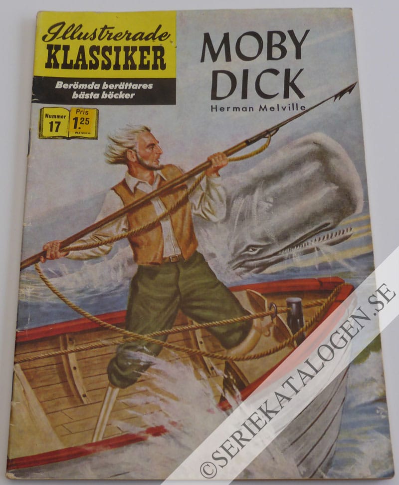 Framsida på Illustrerade Klassiker Moby Dick (1957)