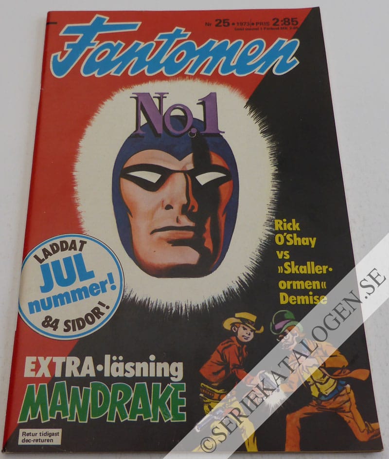 Framsida på Fantomen #25 (1973)