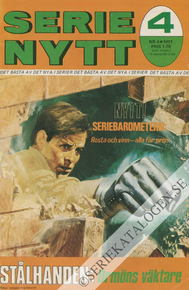 Framsida på Serie-Nytt #4 (1971)