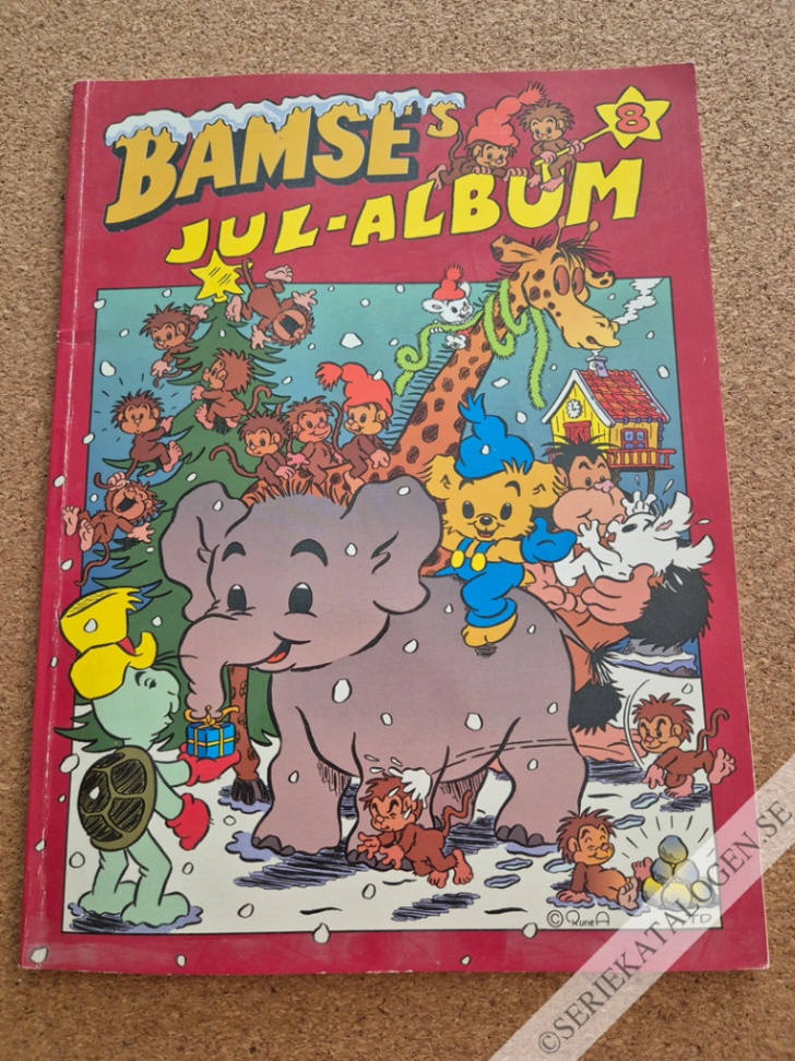 Framsida på Bamses julalbum #8 (1998)