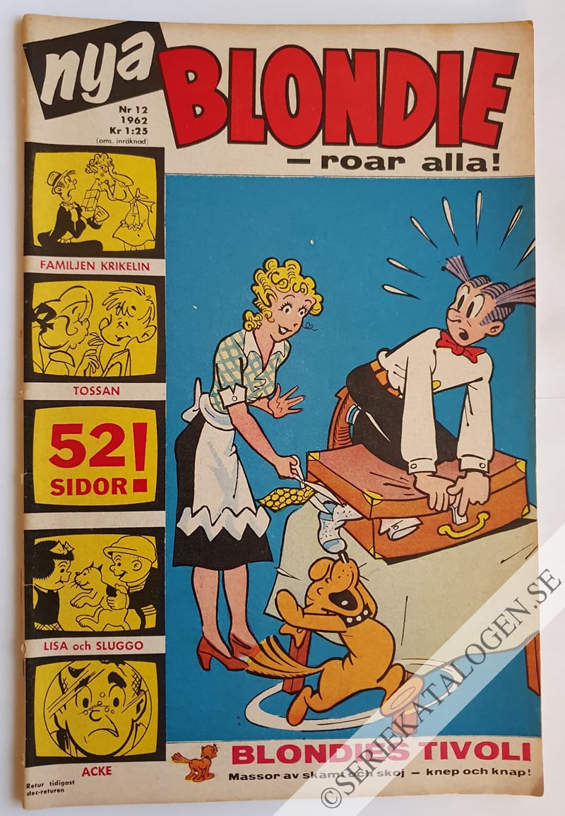 Framsida på Blondie #12 (1962)