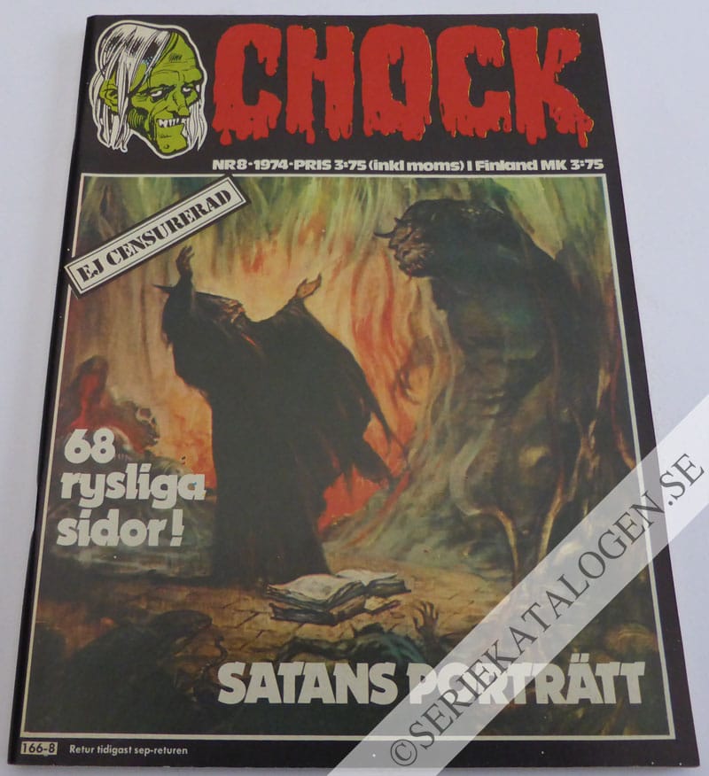 Framsida på Chock Satans porträtt (1974)