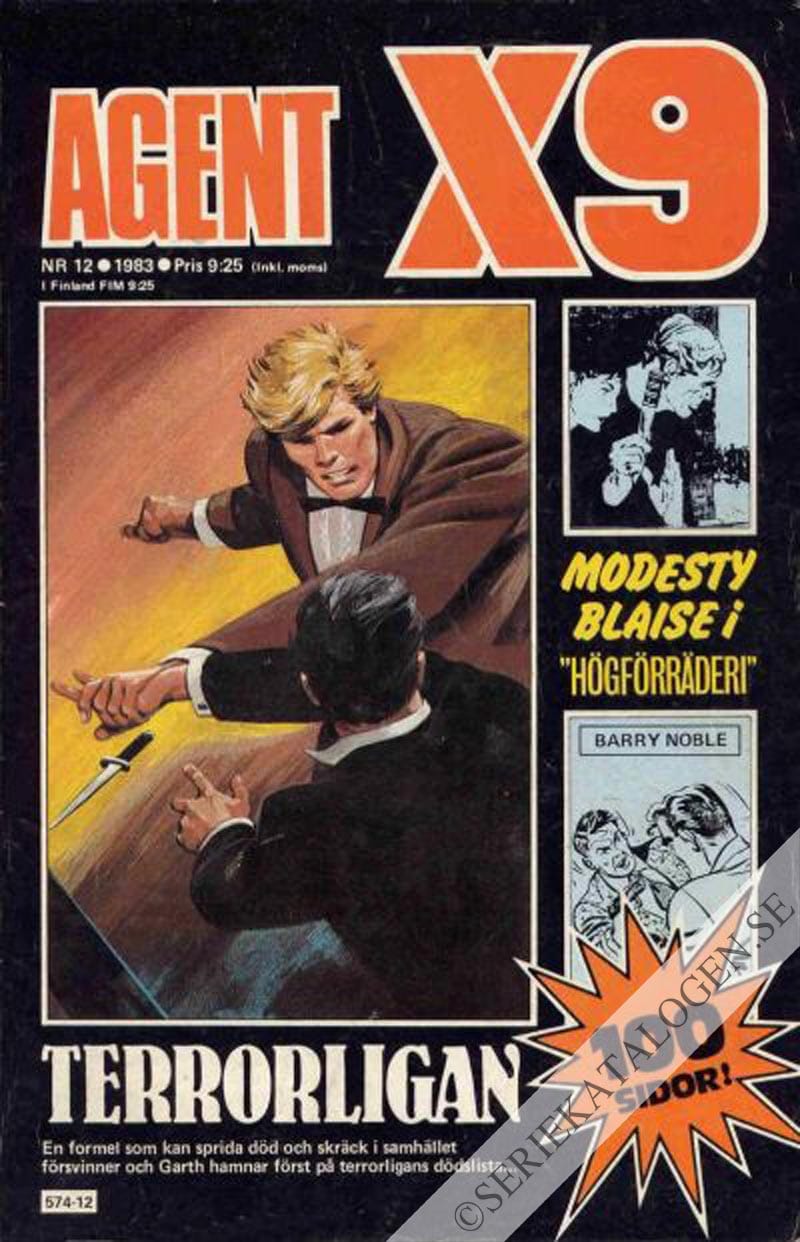 Framsida på Agent X9 #12 (1983)
