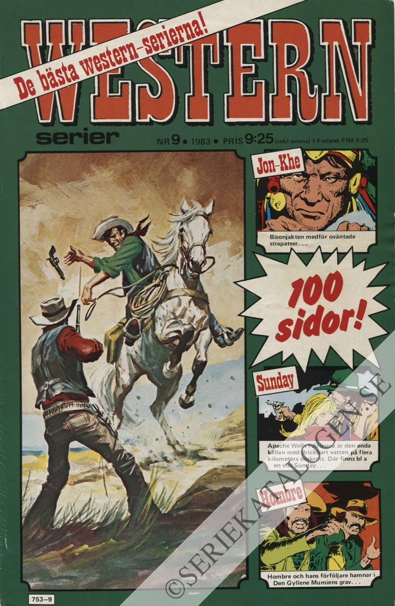 Framsida på Westernserier #9 (1983)