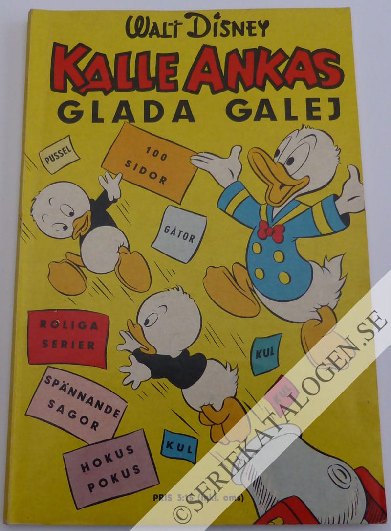 Framsida på Kalle Ankas sommarlov/julkul/jul-kul / Vinterkul med Kalle Anka Kalle Ankas glada galej (1960)