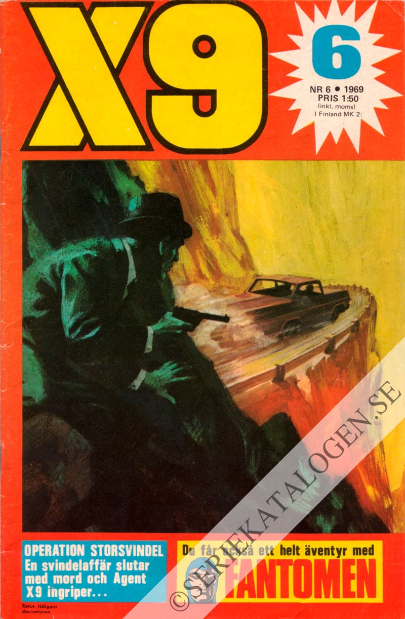 Framsida på X9 #6 (1969)