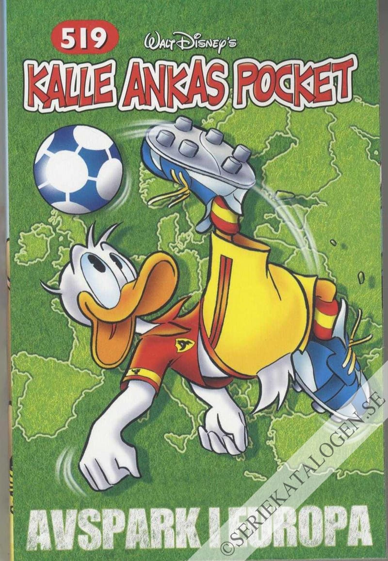 Framsida på Kalle Ankas pocket #519 - Avspark i Europa (2021)