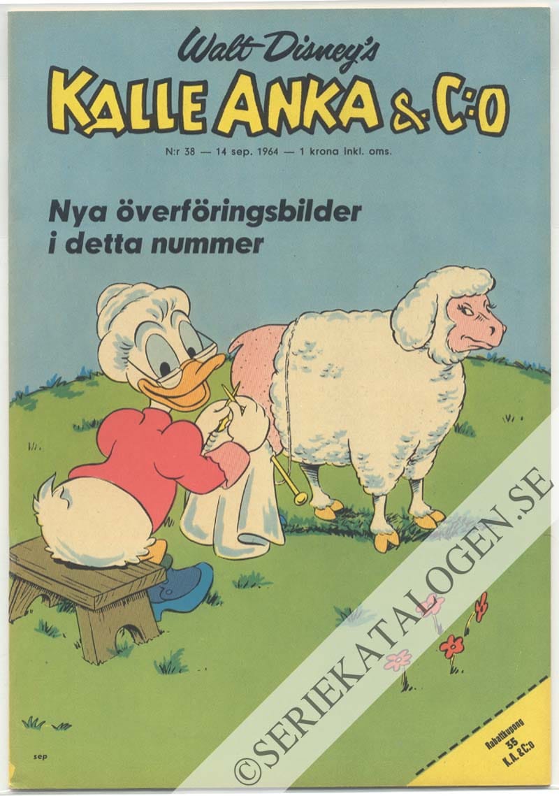 Framsida på Kalle Anka & C:o #38 (1964)
