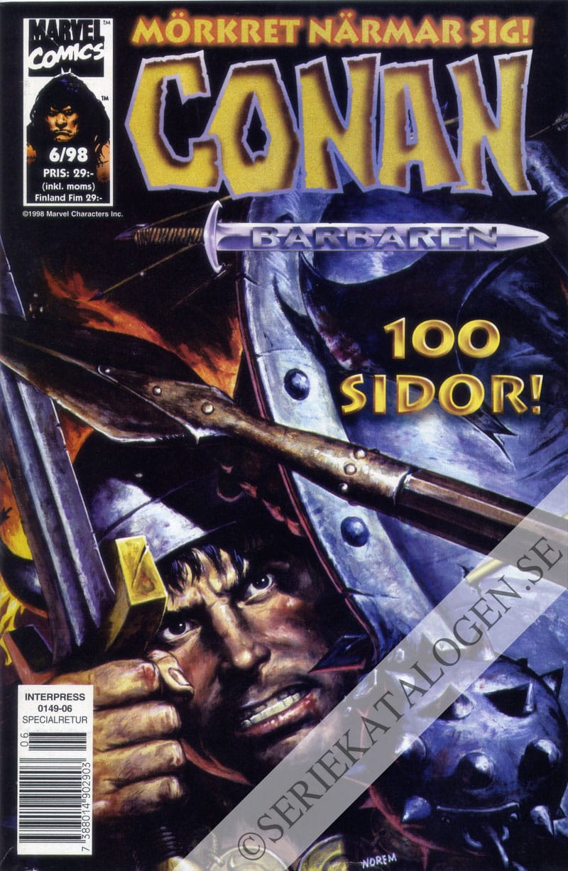 Framsida på Conan barbaren #6 (1998)