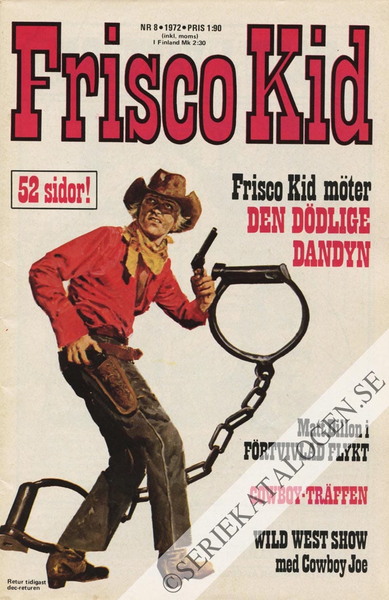 Framsida på Frisco Kid #8 (1972)