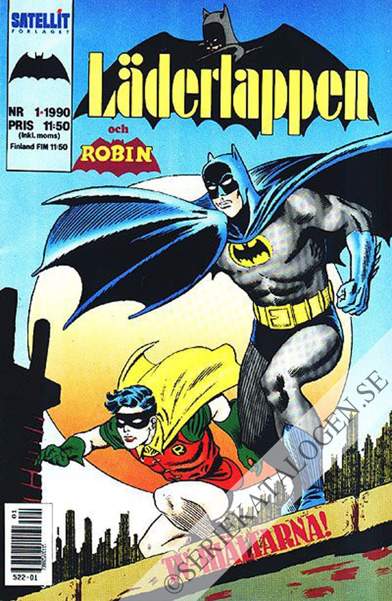 Framsida på Läderlappen och Robin #1 (1990)