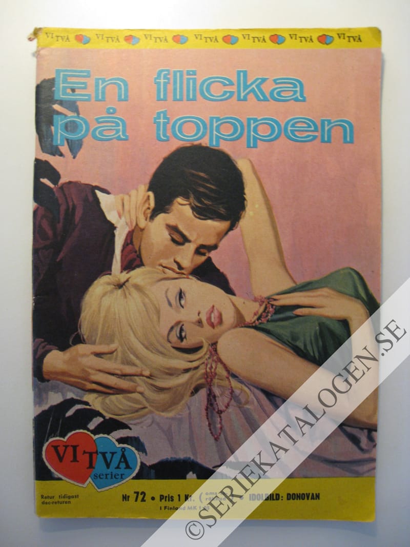 Framsida på Vi två-biblioteket #72 - En flicka på toppen (1965)