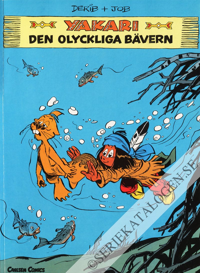 Framsida på Yakaris äventyr Den olyckliga bävern (1992)
