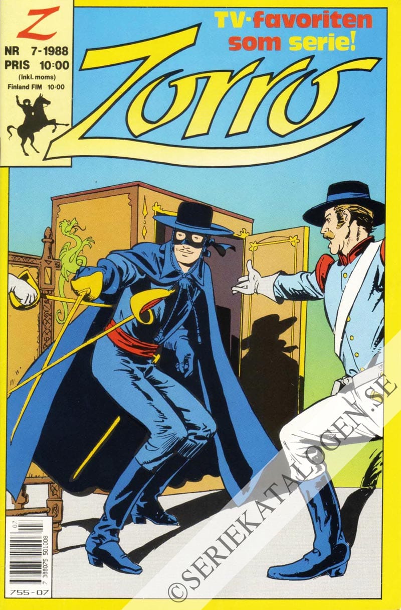 Framsida på Zorro #7 (1988)