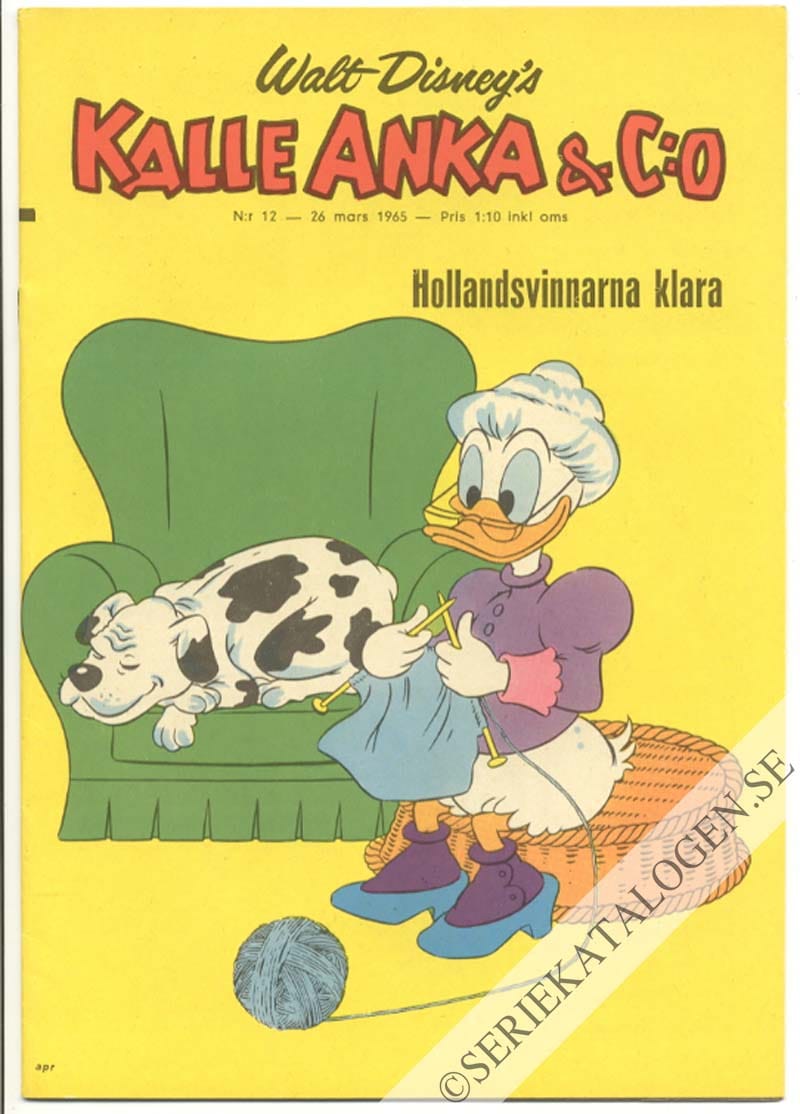 Framsida på Kalle Anka & C:o #12 (1965)