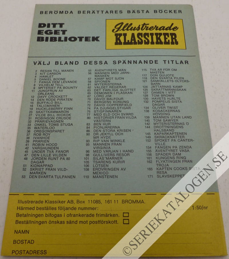 Baksida på Jaktpiloten (1971)