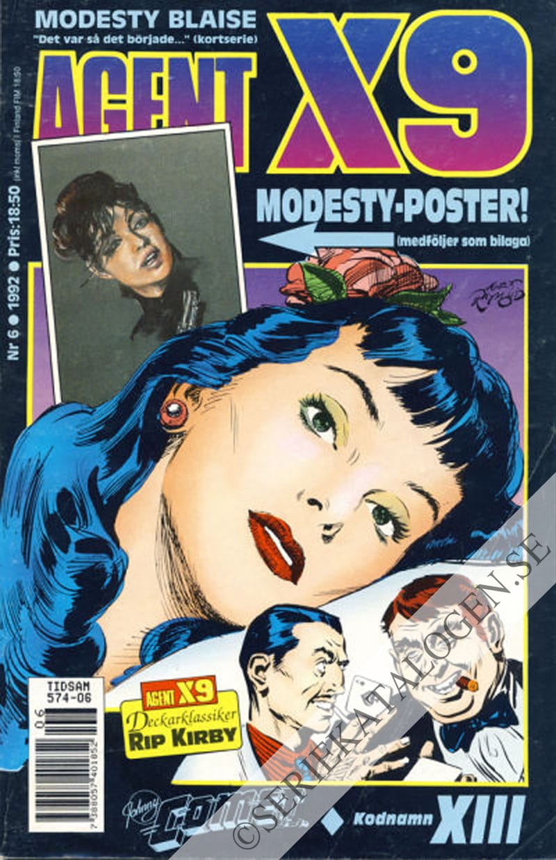 Framsida på Agent X9 #6 (1992)