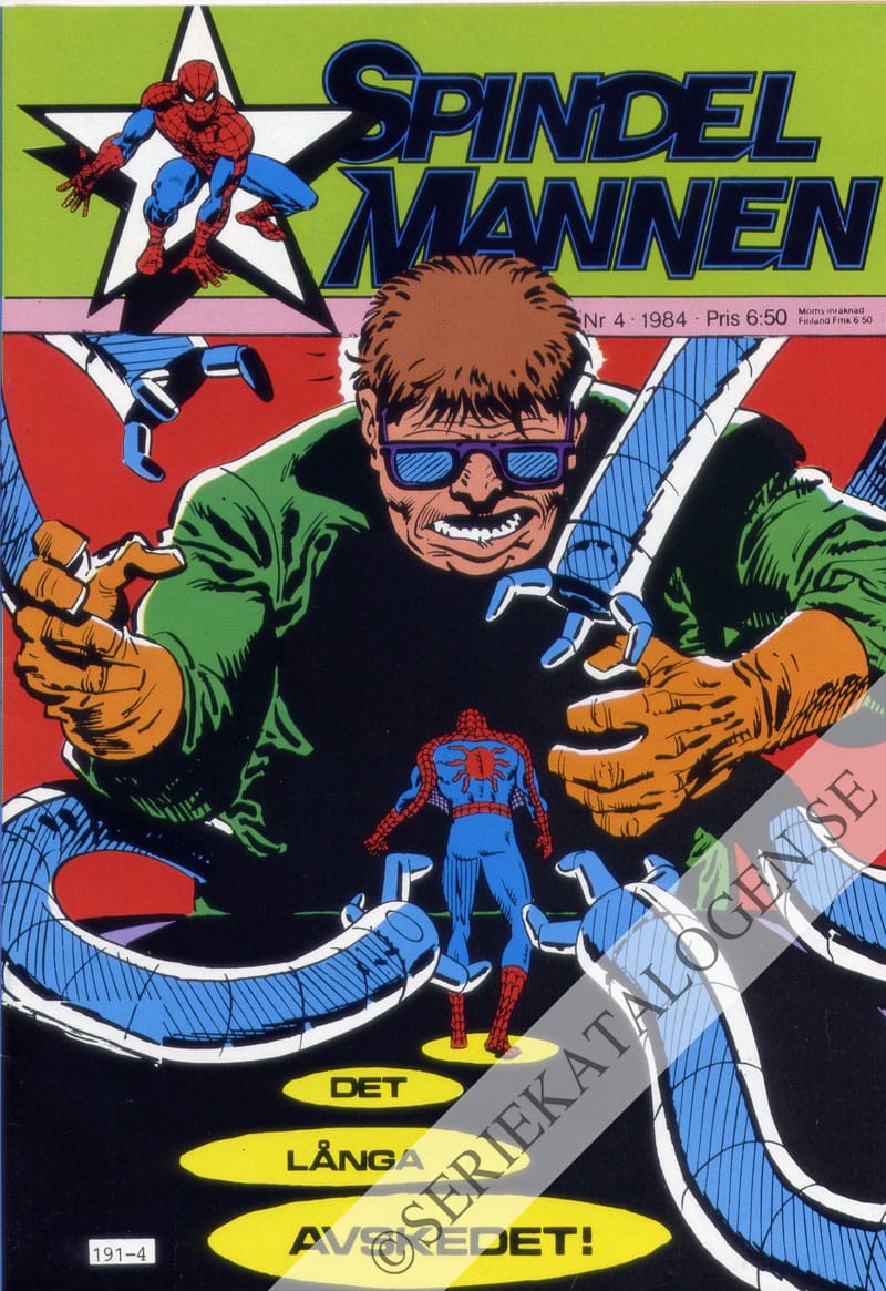 Framsida på Spindelmannen #4 (1984)