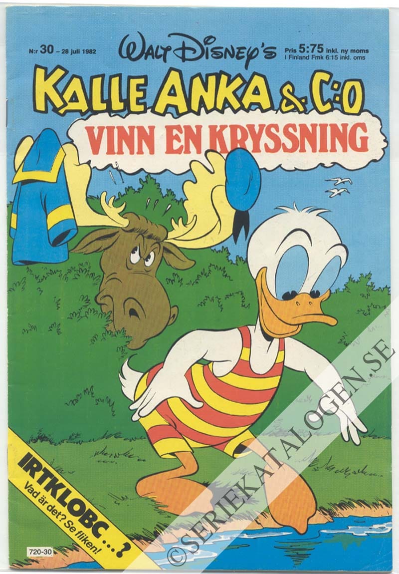 Framsida på Kalle Anka & C:o #30 (1982)