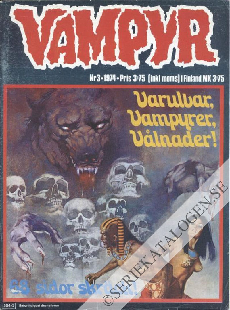 Framsida på Vampyr Varulvar, vampyrer, vålnader! (1974)