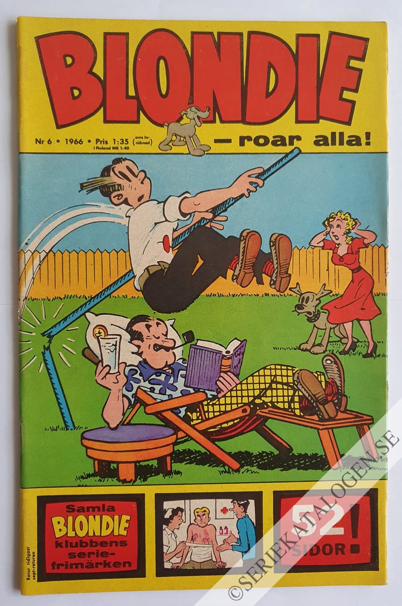 Framsida på Blondie #6 (1966)