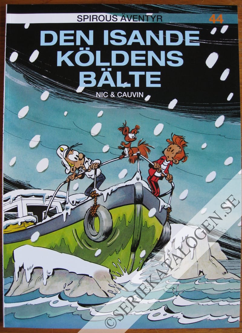 Framsida på Spirous äventyr Den isande köldens bälte (2004)