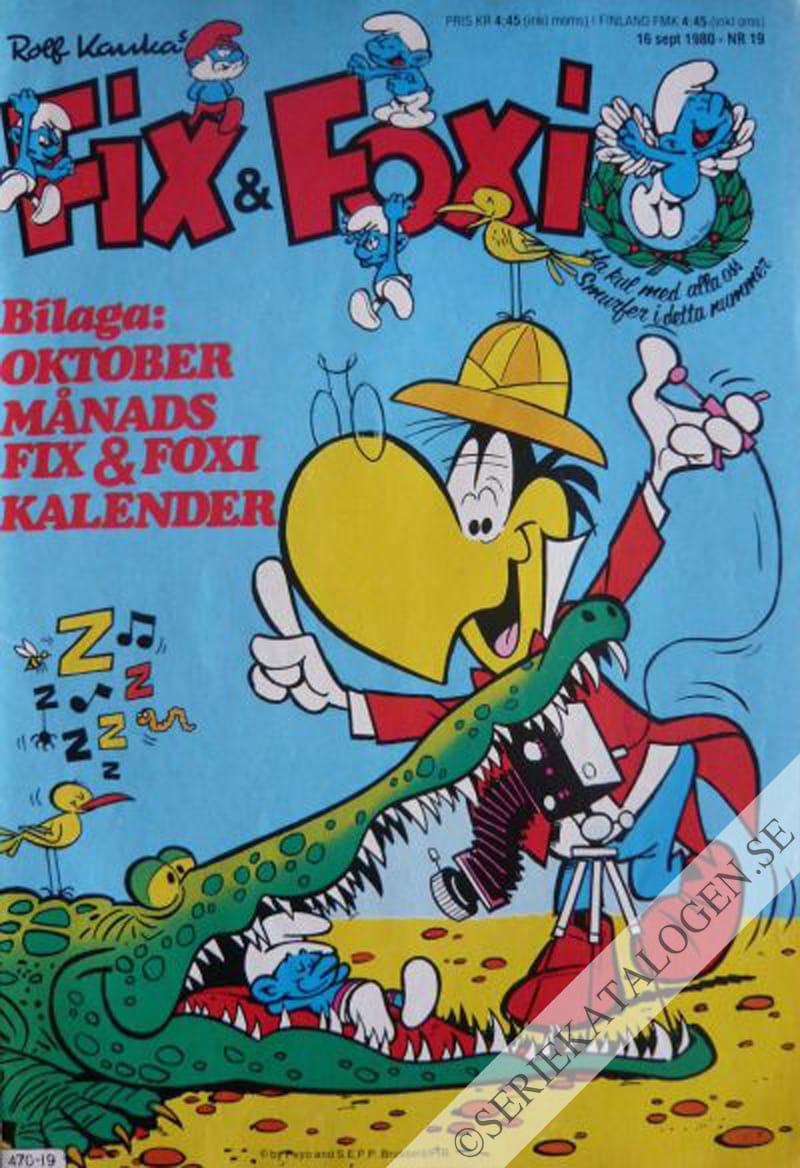 Framsida på Fix och Foxi #19 (1980)