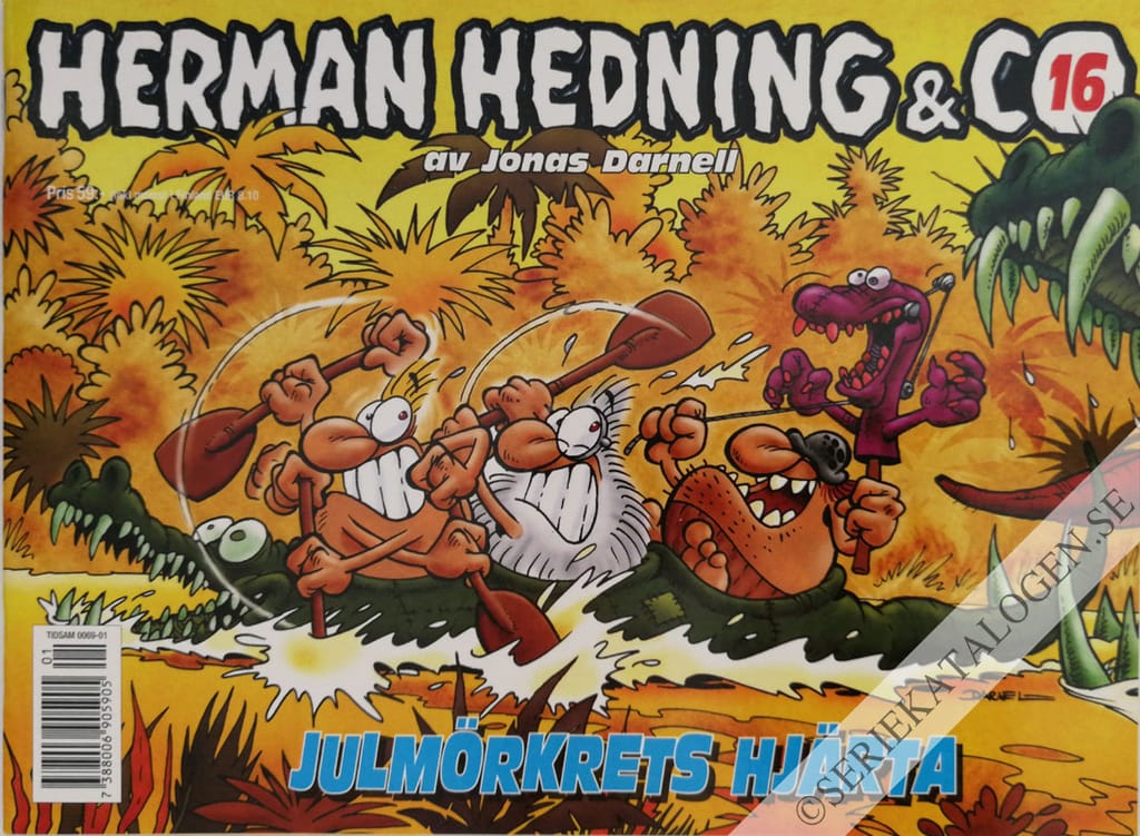 Framsida på Herman Hedning & co Julmörkrets hjärta (2007)