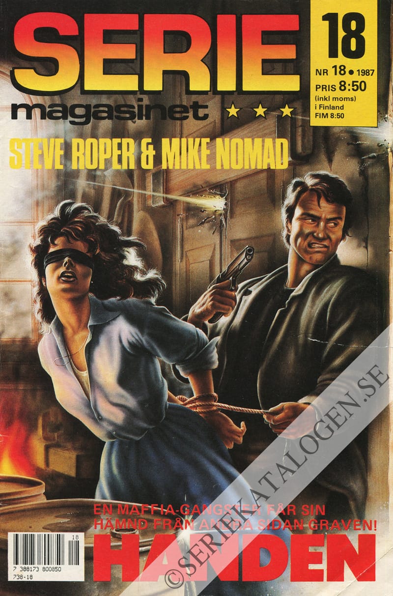 Framsida på Seriemagasinet #18 (1987)