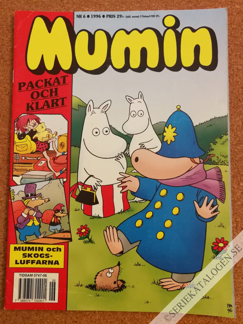 Framsida på Muminmagasinet #6 (1996)