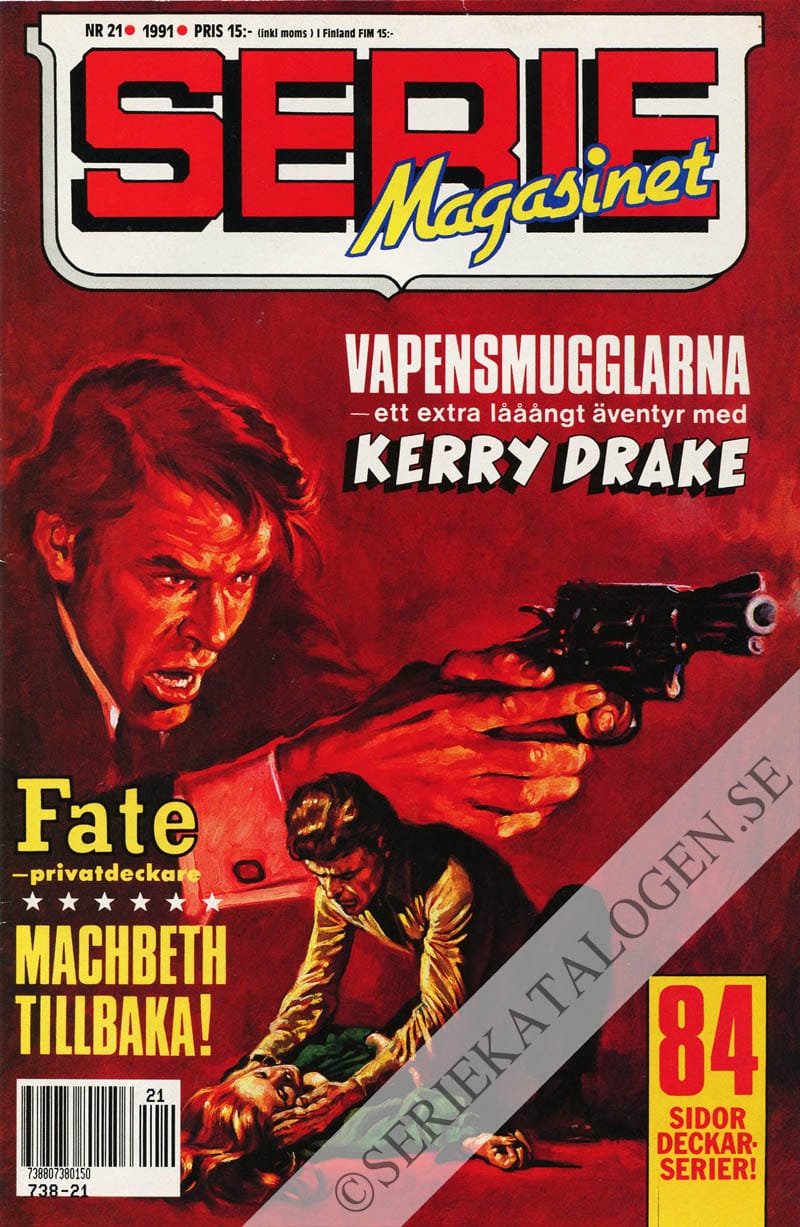 Framsida på Seriemagasinet #21 (1991)