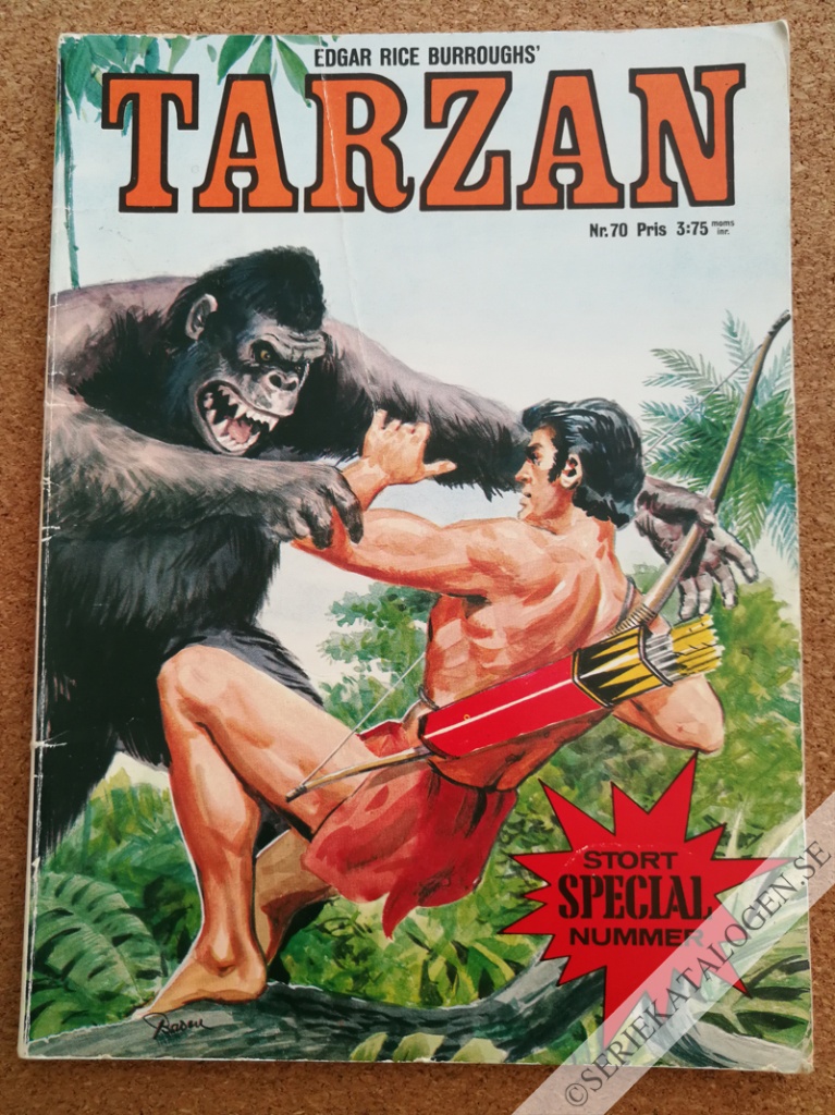 Framsida på Tarzan #70 (1970)