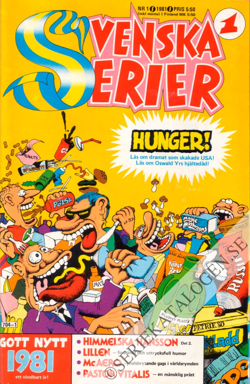 Framsida på Svenska serier #1 (1981)