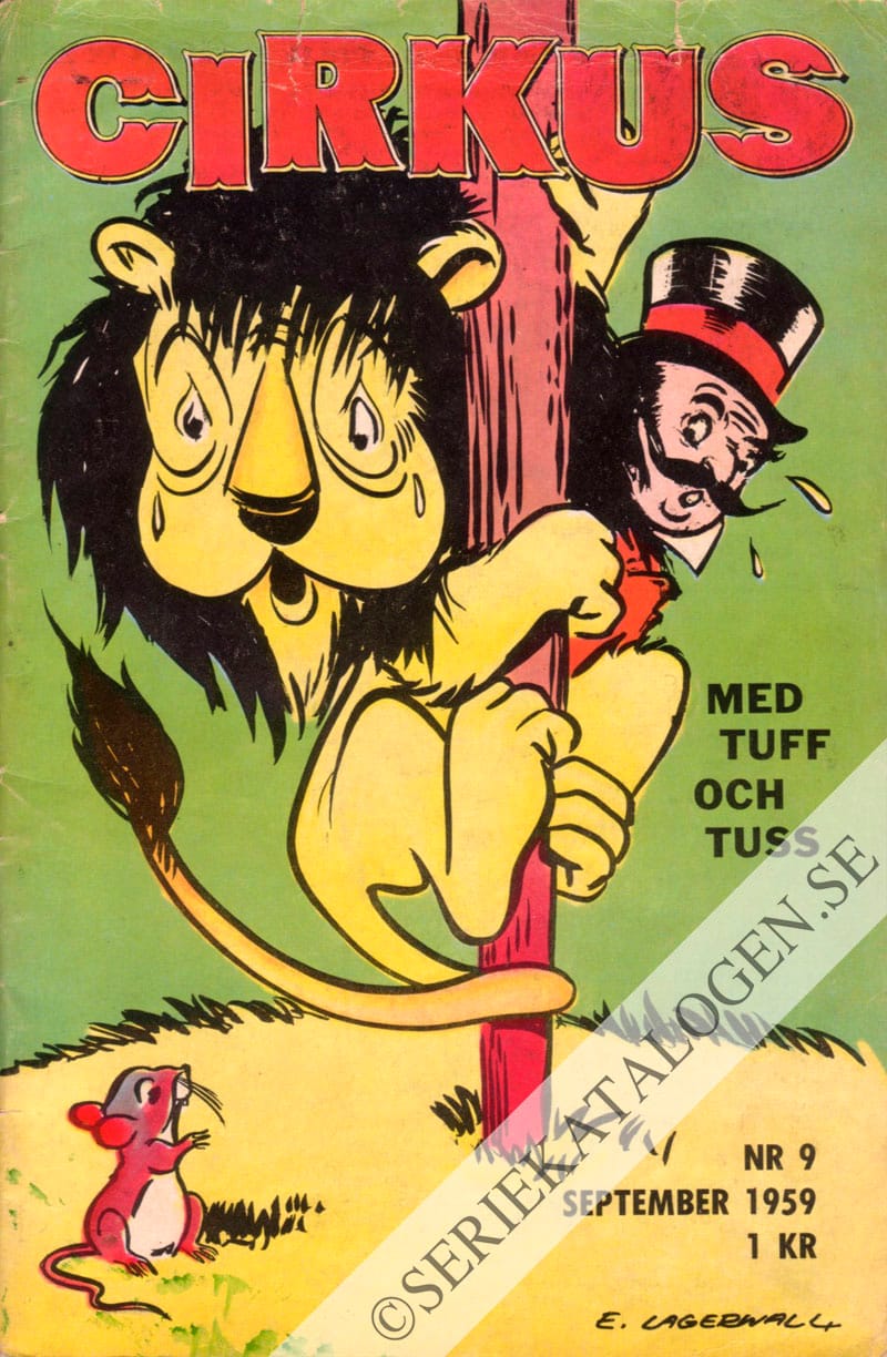 Framsida på Cirkus med Tuff och Tuss #9 (1959)