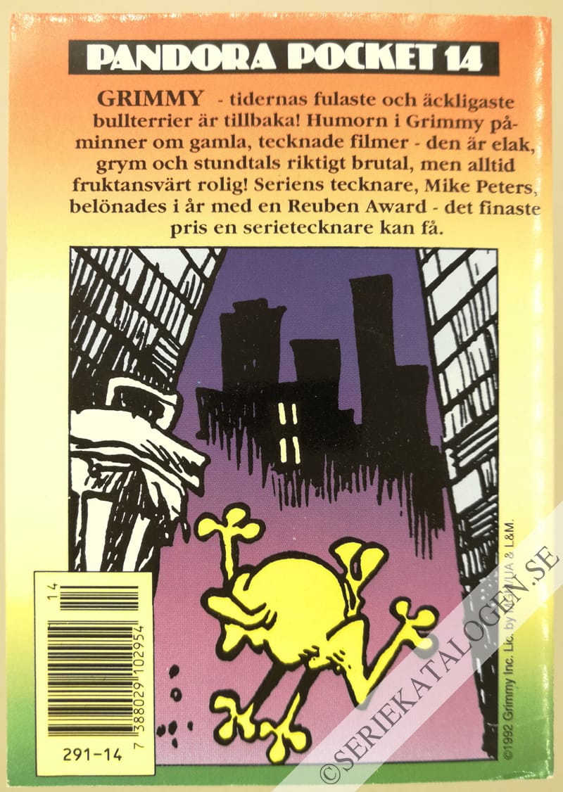 Baksida på Grimmy - Människans sämsta vän (1992)